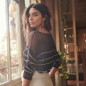 Sezane Navy Aloys Jumper